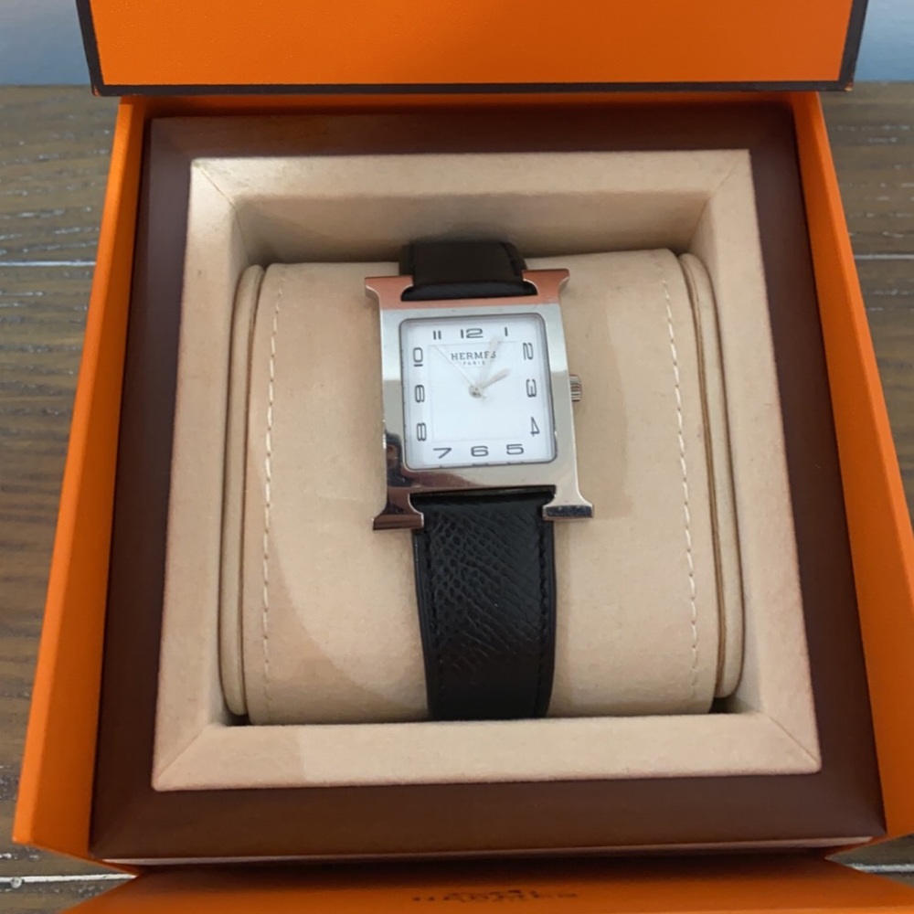 Hermès Heure H Watch, 30.5 x 30.5 MM